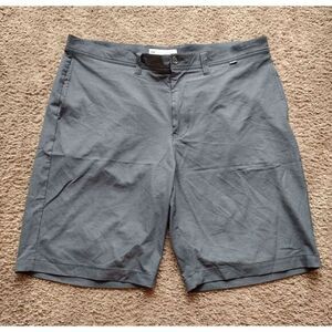 Travis Matthew Shorts Mens 38 Chino Golf  Performance Tech‎ Black Stretch Preppy
